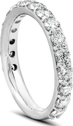 Pompeii3 1 1/2 Ct Diamond Wedding Ring 14k White Gold Stackable Anniverary Band