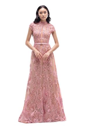Saiid Kobeisy Fully Embellished Dress