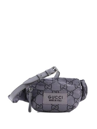 Gucci Ripstop GG Nylon and Leather belt bag - Grijs