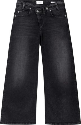 Cambio Baggy Asymmetrical - Dames - Loose Fit Jeans - Zwart - M L30 - Jeans