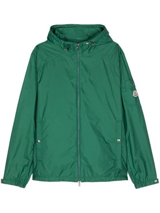 Moncler Etiache jack met logopatch - Groen