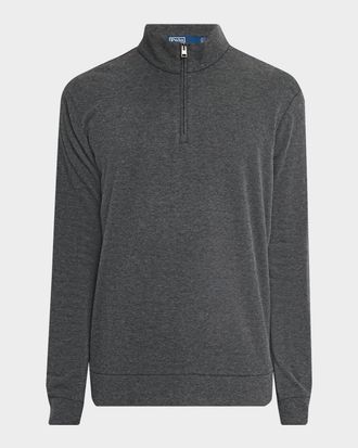 Polo Ralph Lauren Men & apos;s Textured Double-Knit Quarter-Zip Sweater