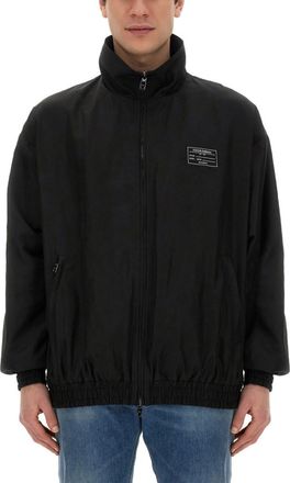 Dolce & Gabbana Black Solid Hood Jacket