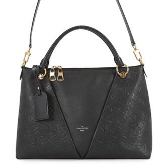 Louis Vuitton Black Noir Monogram Empreinte Handbag Shoulder Bag Tote Bag (Pre-Owned)