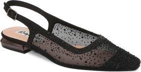 Lady Couture Kar Embellished Slingback Flat in Black at Nordstrom Rack, Size 13