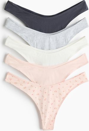 H&M 5er-Pack Baumwolltangas - Orange