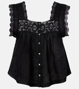 Citizens Of Humanity Mia lace-trimmed top