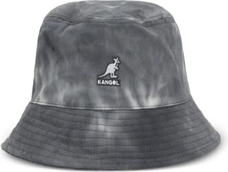 Kangol tie-dye logo bucket hat - women - Fabric - M - Grey