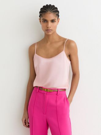 Reiss Pink Silk Cami Top, 10