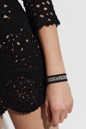 Zadig&Voltaire Embroidered Bracelet, Womens, Black