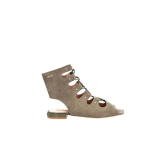 Liu Jo Astra 22 - Sandal Kid Suede - female - Liu Jo - Flat Sandals - Green - 3 UK - Shoes