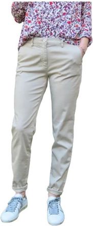 Mason's Straight Chino Broek - Dames - Chinos - Beige - S - Katoen - Broeken