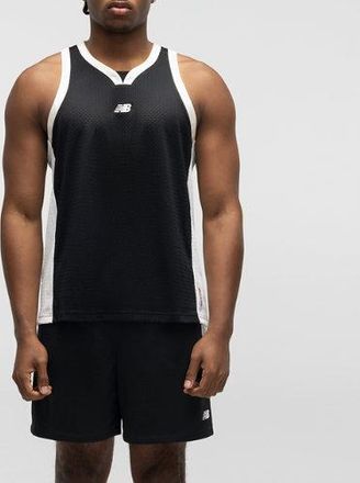 New Balance Uomo Basketball Performance Jersey in Nero, Mesh, Taglia L