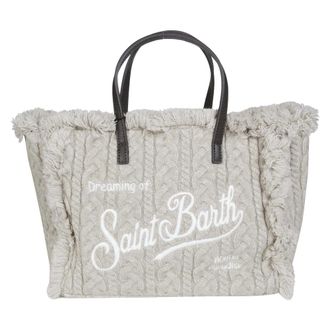 MC2 Saint Barth Borsa a mano Colette in lana intrecciata con tracolla - - Bags - Donna - Beige - ONE SIZE