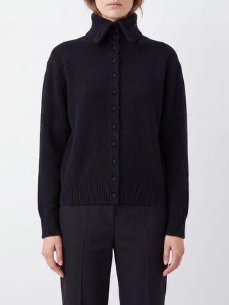 Lisa Yang Relaxed Fit Pure Cashmere High Neck Cardigan