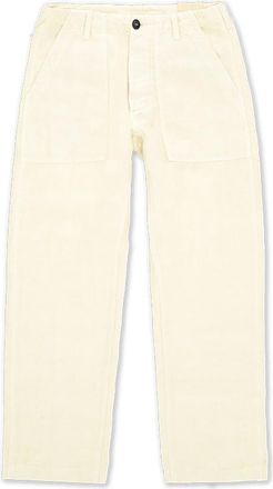 Fortela Linen Fatigue Trousers in Milk at Nordstrom, Size 27