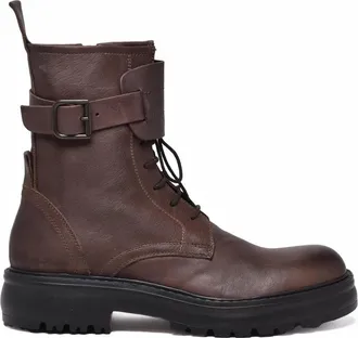 Giancarlo Abbigliamento Brown Leather Zip Ankle Boots