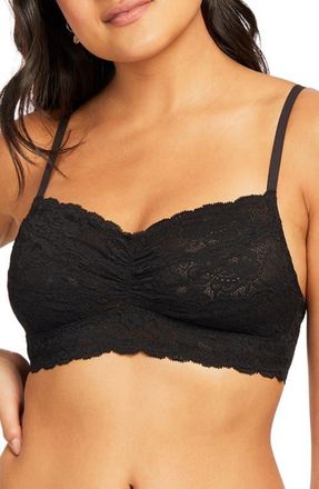 Montelle Intimates Lace Bralette in Black at Nordstrom, Size 34D