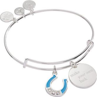 Alex and Ani Make Your Own Luck Duo Charm Bangle Bracelet in Silver at Nordstrom