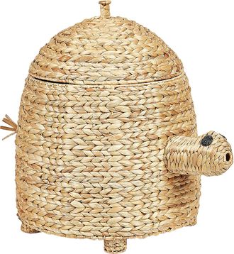 Beliani Beliani - Cesta De Mimbre De Fibra De Jacinto De Agua Conforma De Tortuga Natural Montagu