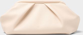 Ela Womens Pleated pebbled evening bag