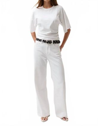 Pistola Denim Jadyn Low Slung Palazzo Jean In Vivid White