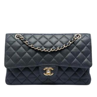 Chanel Pre-owned Classic Flap Bag - Dames - Pre-owned - Zwart - Maat: ONE Size Leer