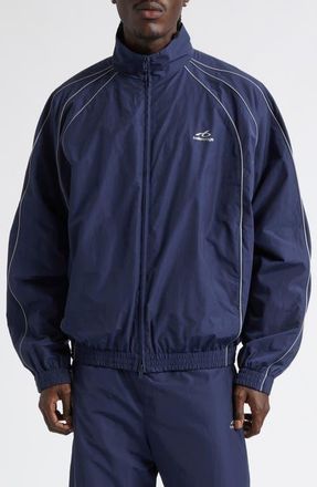 Balenciaga Bodies Tracksuit Jacket in New Dark Navy at Nordstrom, Size X-Large