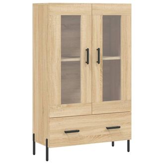 Berkfield Home Highboard Sonoma Oak 69.5x31x115 cm Engineered Wood in Brown