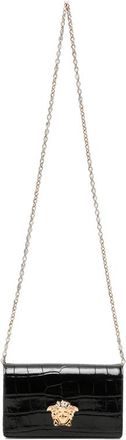 Versace Mini Medusa 95 Croc-effect Shoulder Bag