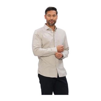 Profuomo Shirt Cutaway SF Classic - Heren - Casual Overhemden - Beige - 5XL - Katoen - Overhemden