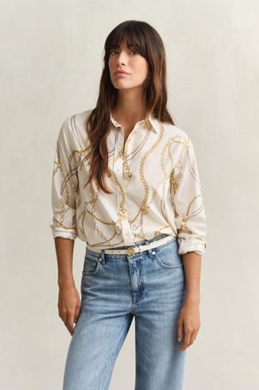 GANT Women Cotton Voile Shirt (46) EGGSHELL
