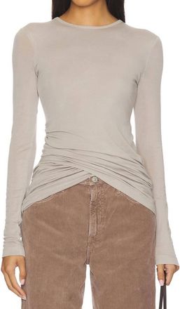 A Gold E Eve Twist Tee In Dolphin