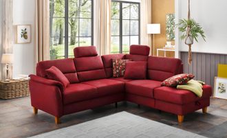 HOME AFFAIRE Ecksofa »Palmera L-Form, B: 236 cm« optional Bettfunktion & Bettkasten, Federkern