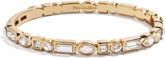 BaubleBar Kayden Crystal Bracelet in Gold at Nordstrom, Size Large