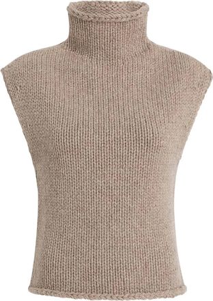Khaite cashmere knitted top - Brown