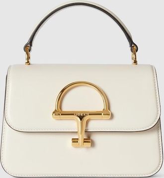 Gucci Siena Small Top Handle Bag, White, Leather