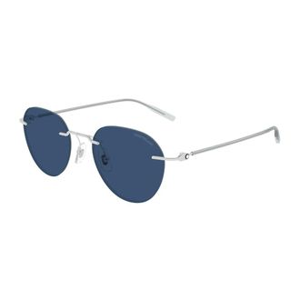 Montblanc Sunglasses, male, Gray, 51 MM, Round Sunglasses