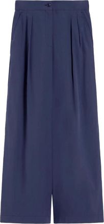 Max Mara Wide Trousers, female, Blue, Size: 2XS Weekend Trousers