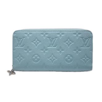 Louis Vuitton Empreinte Blue Leather Long Wallet (Bi-Fold) (Pre-Owned)