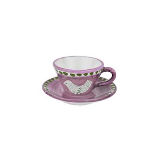 Arcucci feather pink espresso cup c/p