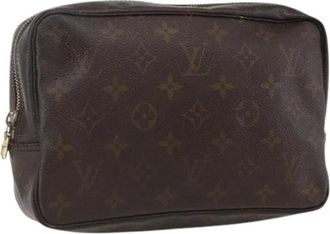 Louis Vuitton Pre-owned Canvas Clutch - Dames - Vintage Tassen - Bruin - ONE Size - Vintage