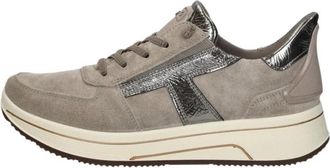 Ara Sapporo 3.0 Veterschoenen Laag - Dames - Sneakers - Beige - 42 1/2 EU - Leer - Schoenen