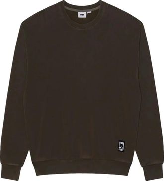 Obey Felpa Girocollo - - Sweatshirts & Hoodies - Uomo - Marrone - L