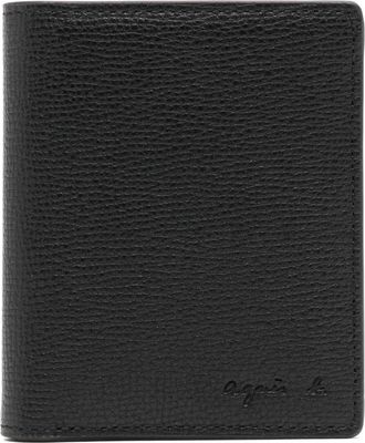 agnès b. leather wallet - men - Bovine Leather - One Size - Black