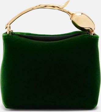 Erdem Bloom Micro velvet top-handle bag