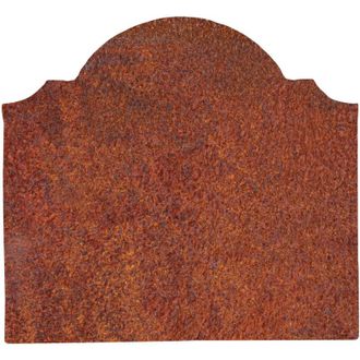 Biscottini International Piastra Frontone stemma per camino decorazione da parete a muro ornamento in Ghisa Salvapavimento Stufa Caminetto salvamuro