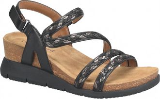 COMFORTIVA Womens Silvia Sport Sandal - Wide In Black Multi