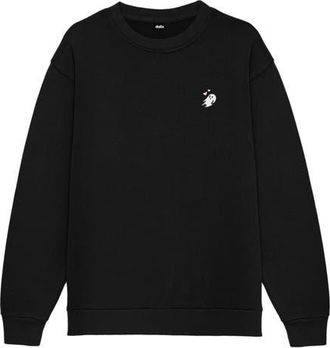 Dalix Heartly Ghost Womens Heavyweight Relaxed Sweatshirt in Black at Nordstrom, Size 3X-Large