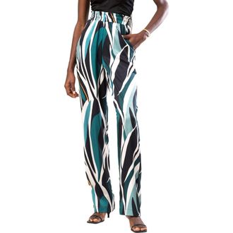 Diarrablu Leer Pants in Petal Teal at Nordstrom, Size 3X-Large